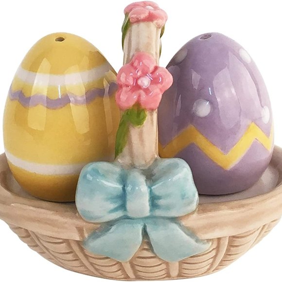 Blue Sky Clayworks Basket Eggs Salt and Pepper - 20308 - Picture 1 of 5